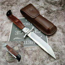 셰프나이프 주방칼 식도 다마스커스칼 러시아 Nkvd 소련 Finka NKVD 야외 생존 사냥 캠핑 낚시칼, 03 B Ebony handle, 1개