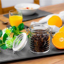 보르미올리 오피치나 밀폐350ml/유리밀폐/잼병/딸기잼, 단품