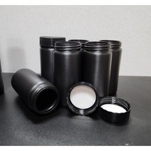 (10개)스크류 진공 밀폐 환 분말 공병 120ml, 블랙