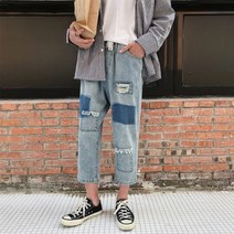 가바바 남성 빅사이즈 데님바지 5LX까지 투톤이 대세인가 여름 청바지 G37054