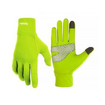알럽핏 레져 실리콘 미끄럼 방지 터치 장갑, 형광 그린