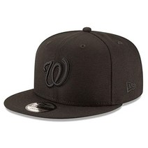 New Era 워싱턴 내셔널 MLB 기본 블랙 블랙 9Fifty 스냅백