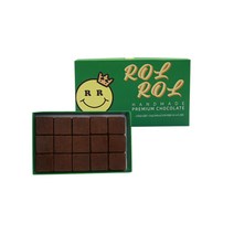 롤롤 스마일 초코스노우 수제 초콜릿 15p 선물세트 초록, 135g, 1세트