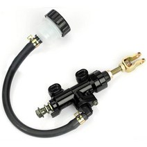 브레이크 부스터 부스터호스 튜닝 펌프 honda motorbike f2180 용 범용 오토바이 리어 풋 메인 쿼드 먼지 유압 실린더 연료 탱크, 블랙