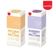 프리미엄 기프트 냉동 롤케익 2개[실키롤/블루베리]/케이크/롤케이크/간식/박스포장/선물용, 냉동 블루베리롤케익 2개
