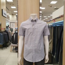 란찌 (뉴코아 부천점) 최종가!! 빨강색 사각 체크 반팔 셔츠