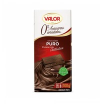 Valor 발로르 글루텐프리 노슈가 퓨어 초콜릿 태블릿 바 스낵 간식 100g 3팩