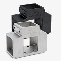 용접없이 사각파이프 중앙조인트50 연결 파이프조인트 소곗 정자조인트, 중앙조인트50은색 4개