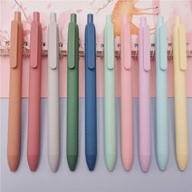 볼펜 검정 마카롱 예쁜 판촉 단체 선물 학용품 사무 신학기 공부 0.5mm, 옐로우, 마카롱_옐로우