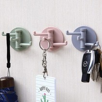 [피피에프] 다용도 무타공 욕실 화장실 벽걸이 원터치 수건걸이 교체 샤워타올 타올걸이, 그레이