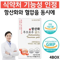 건강품은공간 큐텐 98%순도 코엔자임Q10 식약처인증 코큐텐 항산화 유비데카레논 Q10 100mg, 4개X8개월분, 4개