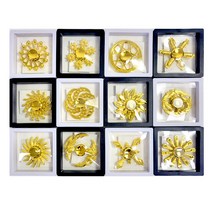 골드 메탈 피젯 스피너 12종 1개 랜덤발송 키덜트 토이 신기한 장난감 수집 핸드 회전 손 집콕 놀이, 랜덤