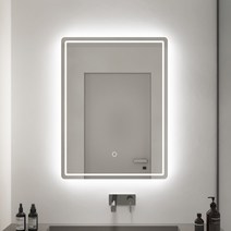 LED 직사각형 조명거울 벽걸이형 화장대 화장실 드레스룸 감성소품 인테리어거울