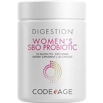 코드에이지 Codeage 여성용 프로바이오틱스 보충제 - 500억 CFU SBO 프리바이오틱스 크랜베리 여성 건강 발효 식물성 혼합물 천연 식품 비건 유전자 변형 성분 없음 60, 60 카운트(1팩)