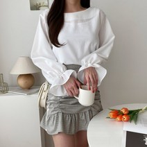치코엘라ㅡ 루디넬 소매 프릴 블라우스