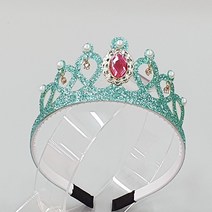 반반하니 공주 반짝 글리터 왕관 헤어밴드 여아머리띠
