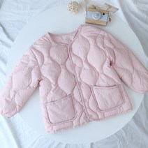 키즈 라운드넥 덕다운 경량 패딩 점퍼 100-150 사이즈 적극추천