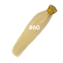 프리티레이디 인모 100% 실리콘 16인치 반팩 105가닥 브릿지 옴브레 헤어 피스, #60(특수컬러), 한피스(210가닥)