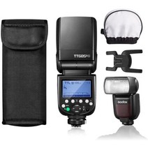 [Godox 정규 대리점]GODOX TT685IIC 플래시 스트로포 2.4G HSS 18000S TTL GN60 0.1~2.6초의 리사이클 시간 TCM 인스턴트 변환 퀵 릴리스 락 Canon 캐논 EOS 카메라용 플래시 스피드 라이트