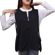 여성 조끼 베스트 엄마옷 빅사이즈 블랙 진주 가디건