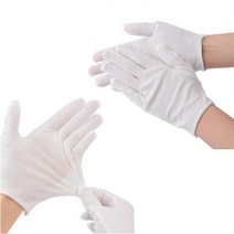 키알리 부드러운 행사용 흰장갑 결혼식 흰색 예식 장갑 얇은 면장갑 기사용 하얀장갑 속장갑 한쌍 10개, 사이즈, S