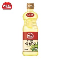 [해표] 콩기름 식용유 900ml (유통기한임박 2023년 11월), 1개