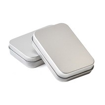 GT소품 악세서리 보관함 심플 틴케이스 직사각 사각스틸, 틴케이스160x110x35mm