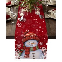 크리스마스 유칼립투스 전나무 나무 로빈 홈 장식 테이블 웨딩 주방 러너, 139.33 X 153cm+LXM13019