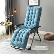 스윙의자 스윙체어 흔들의자 벨벳 두꺼운 데크 라운지 의자 안락 따뜻한 패딩 부드러운 등받이 쿠션 락킹 마사지 패드, peacock blue_S(130x50x12cm)
