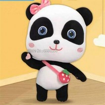 교구 22/30/50cm 귀여운 아기 팬더 키키 봉제 편안한 Plushie 생일 선물 어린이 장난감, 04 mm_02 22cm