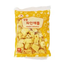 글로벌 냉동 파인애플 1kg, 단품