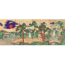 십장생도 민화 도안 / 장수를 바라는 그림 부모님 선물 환갑 그림 선물 민화 병풍 공모전