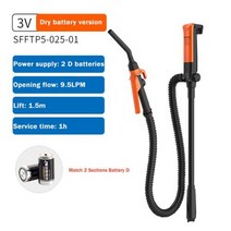 RV 부품 Sea플로 휴대용 오일 웰 펌프 135LPM 방폭 모터 다목적 수직 리튬 배터리 구동 연료 이송 Wi, 3V Dry battery