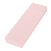 베리구즈 필기구 반투명 무지 플라스틱 팬시용품 심플 슬림 필통 사각 펜슬케이스 하드케이스, 심플필통 L - 핑크
