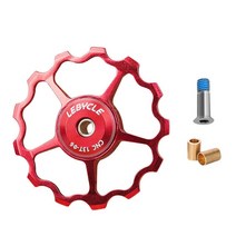 lebycle 11t 13t mountain bike rear derailleur pulley guide roller Bicycle steel bearing jockey 부품, 레드 13t