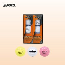 볼빅 [볼빅정품] 마그마 3피스 골프공 6구 하프더즌, 화이트