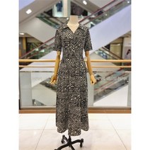 ab.f.z 에이비에프지 GD01 카라넥 저지 원피스 AFW2HO63-BK