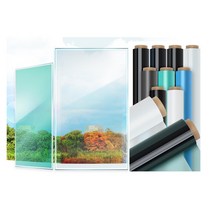 무점착 단열 자외선 차단 창문 필름 물로 붙이는 시트지 투명 반투명 암막, 창문필름 암막블랙, 10M