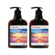 올솔샴푸 모닝샴푸 베이비파우더향 400ml 2개, 단품