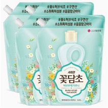 샤프란 꽃담초 허브부케가르니 화이트로즈&시트러스 섬유유연제 리필 1.6L x4개, 1세트
