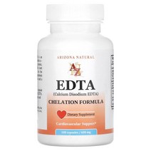 Arizona Natural (아리조나 내추럴) Arizona Natural EDTA 600mg 캡슐 100정, 5개