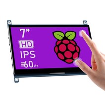 소형모니터 포터블 휴대용 미니 모니터 7 인치 IPS 터치 스크린 모니터 패널 hdmi 라즈베리 디스플레이 LCD, 7인치 ips