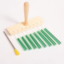 드럼 윈드차임 연주 브래킷 버스킹 타악기 스탠드형 밴드 윈드차임벨 반주, 그린 옥타브 풍령