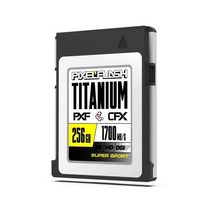 256GB 픽셀 플래시 티타늄 CF Express 메모리 카드 유형 B 광속 읽기/1600MB/s & 1200MB/s(4K 6K 8K RAW 레코딩 및 광속 파일 전송 대용량 스토, 256GB CFExpress, CFExpress Card