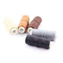 내구성 라운드 왁스 스레드 0.8mm 너비 DIY 가죽 공예 도구 스티칭 신발 핸드백 수하물 액세서리 20m/롤, 13fluorescent orange