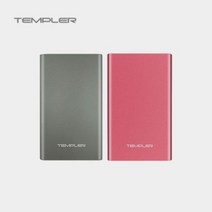 [천삼백케이] [템플러] C타입 보조배터리4000mAh, 핑크