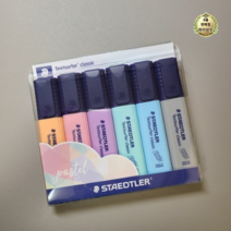 스테들러 클래식 파스텔 형광펜 6색 세트 364CWP6PA, 혼합색상, 56세트