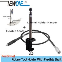 Dremel 홀더 행거 및 회전 유연한 샤프트 미니 드릴 로타리 공구 액세서리, [01] 다크 그레이, 01 다크 그레이