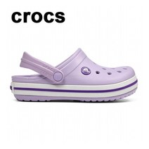 크록스 슈즈 키즈 성인 크록밴드 클로그 K 라벤더 퍼플 207006-5P8