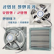 환풍기 초강력팬 저소음 공업용 업소용 축사 공장 국산 (셔터판 별매), 12) 8인치셔터판 / 유압고압공용
